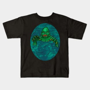 The Creature Oval- Color Kids T-Shirt